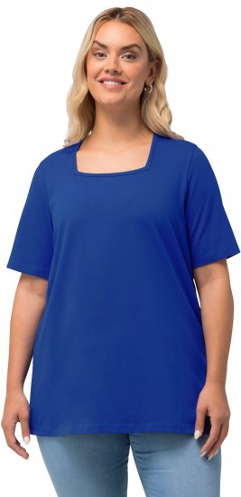Ulla Popken Essential Square Neck Stretch Tee Cobalt Blue - T-särgid - 