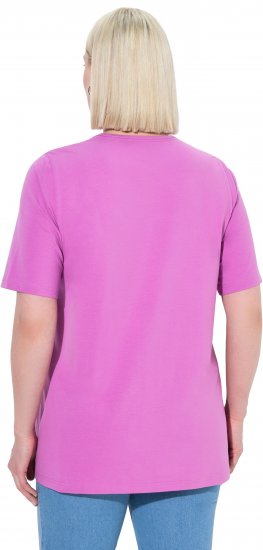 Ulla Popken Essential Square Neck Stretch Tee Cool Pink - T-särgid - 
