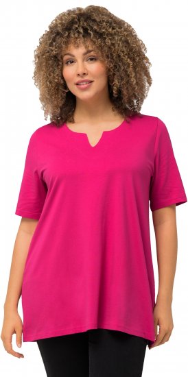 Ulla Popken Essential Square Neck Stretch Tee Fuchsia Pink - T-särgid - 