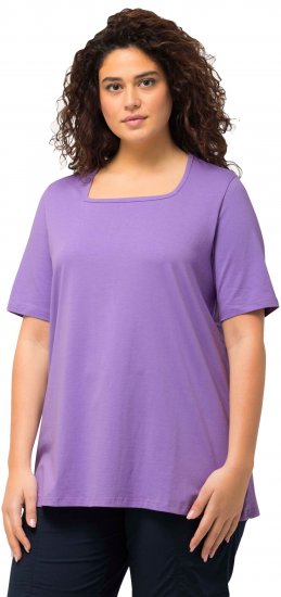 Ulla Popken Essential Square Neck Stretch Tee Pale Lilac - T-särgid - 