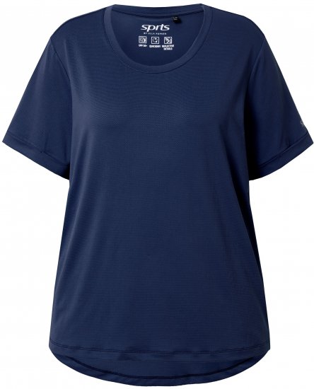 Ulla Popken UPF 50 Quick Drying Tee Navy - T-särgid - 