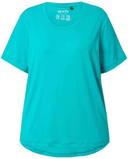 Ulla Popken UPF 50 Quick Drying Tee Turquoise - T-särgid - 