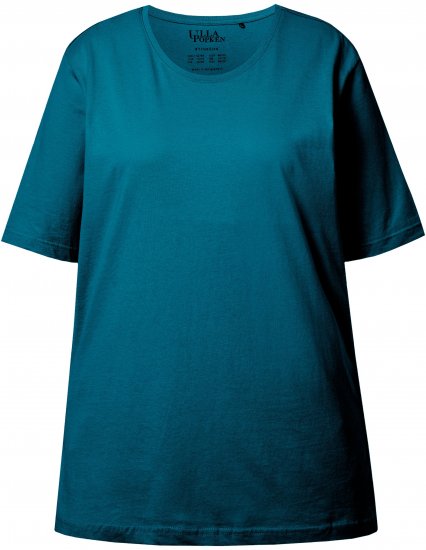 Ulla Popken Basic Round Neck Short Sleeve Relaxed Fit T-Shirt Dark Green - T-särgid - 