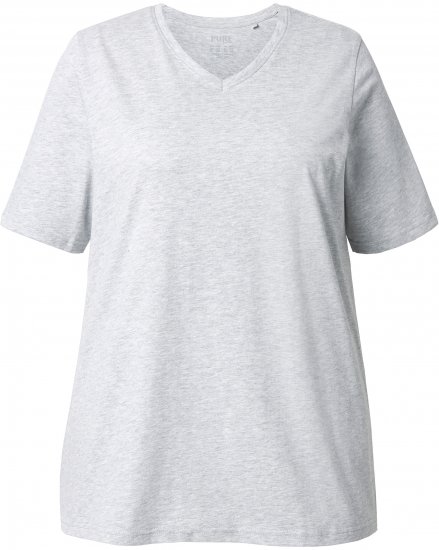 Ulla Popken Eco Cotton Basic T-Shirt 2-Pack Grey/Pink - T-särgid - 
