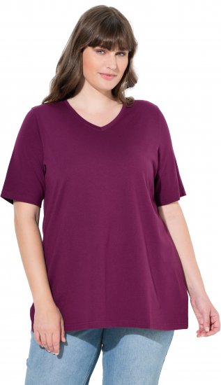 Ulla Popken Eco Cotton Basic T-Shirt 2-Pack Black/Red - T-särgid - 