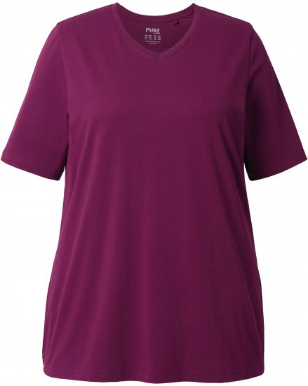 Ulla Popken Eco Cotton Basic T-Shirt 2-Pack Black/Red - T-särgid - 