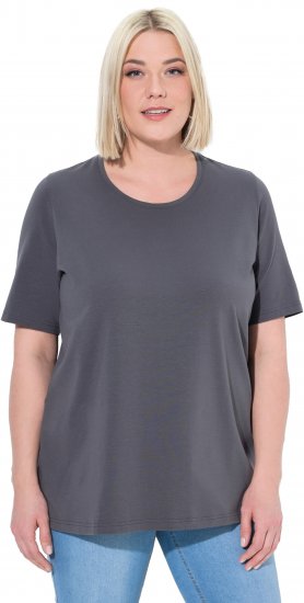 Ulla Popken Essential Round Neck Stretch Tee Graphite Grey - T-särgid - 