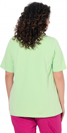 Ulla Popken Essential Round Neck Stretch Tee Light Green - T-särgid - 