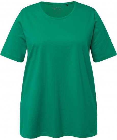 Ulla Popken Essential Round Neck Stretch Tee Emerald Green - T-särgid - 