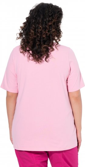 Ulla Popken Essential Round Neck Stretch Tee Pink - T-särgid - 