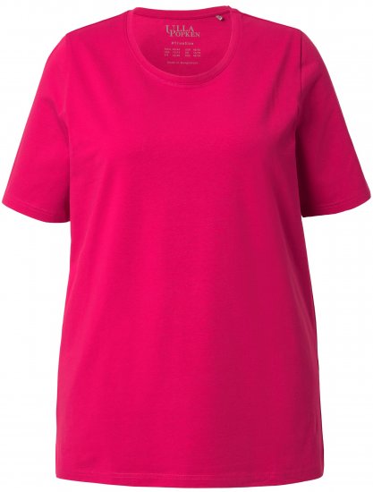 Ulla Popken Essential Round Neck Stretch Tee Dark Raspberry - T-särgid - 