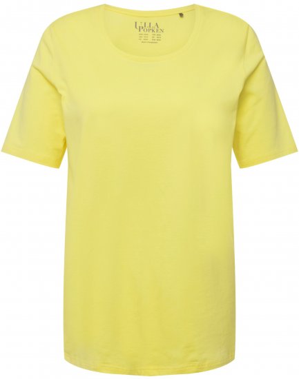 Ulla Popken Essential Round Neck Stretch Tee Lemon Yellow - T-särgid - 