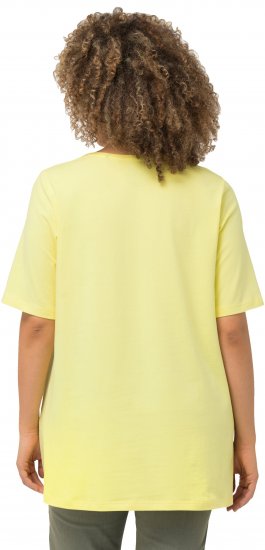 Ulla Popken Essential Round Neck Stretch Tee Lemon Yellow - T-särgid - 