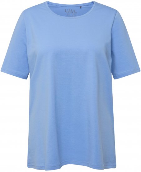 Ulla Popken Essential Round Neck Stretch Tee Cloud Blue - T-särgid - 