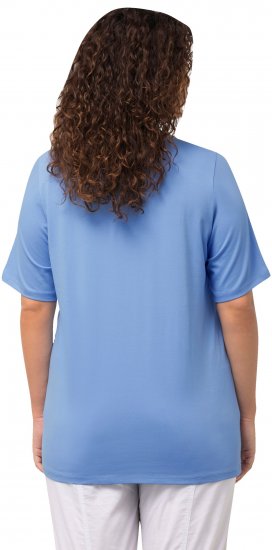 Ulla Popken Essential Round Neck Stretch Tee Cloud Blue - T-särgid - 