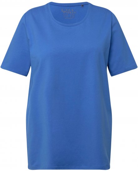 Ulla Popken Essential Round Neck Stretch Tee Royal Blue - T-särgid - 