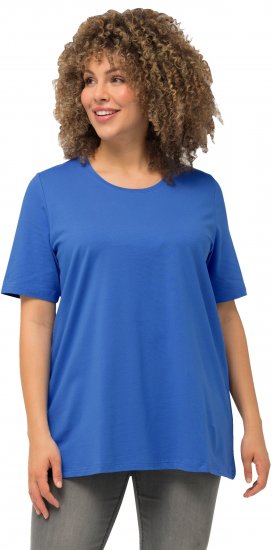 Ulla Popken Essential Round Neck Stretch Tee Royal Blue - T-särgid - 