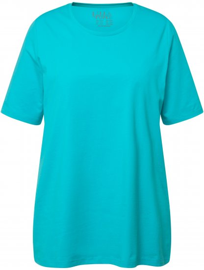 Ulla Popken Essential Round Neck Stretch Tee Deep Aqua - T-särgid - 