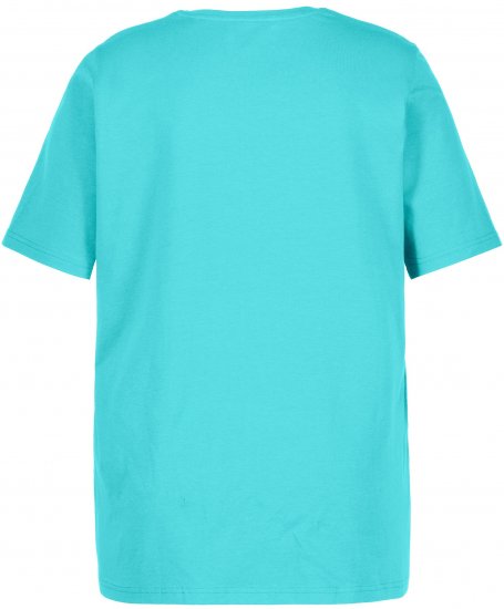 Ulla Popken Essential Round Neck Stretch Tee Deep Aqua - T-särgid - 