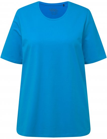 Ulla Popken Essential Round Neck Stretch Tee Sapphire Blue - T-särgid - 