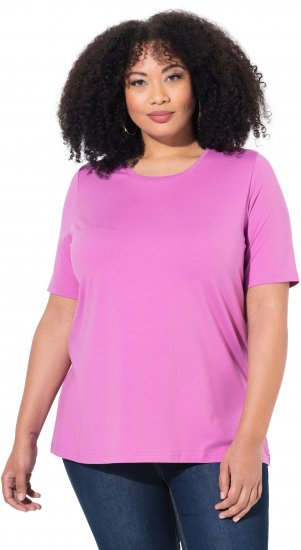 Ulla Popken Essential Round Neck Stretch Tee Cool Pink - T-särgid - 