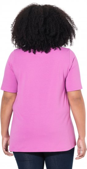 Ulla Popken Essential Round Neck Stretch Tee Cool Pink - T-särgid - 