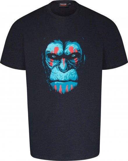 Espionage T415 Chimp Printed T-Shirt Navy - T-särgid pildiga - 