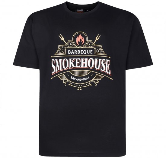 Espionage T437 Smokehouse Printed T-Shirt Black - T-särgid pildiga - 