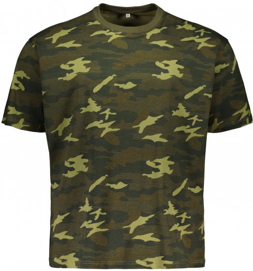 Big Bones X2175 Camo T-Shirt Green - T-särgid - Suured T-särgid 2XL – 14XL