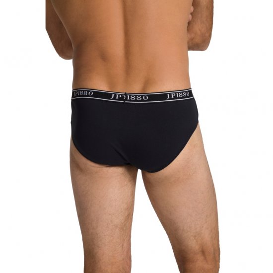 JP1880 Briefs Stretch Cotton 2-Pack Black - Aluspesu ja ujumisriided - Aluspesu 2XL-8XL