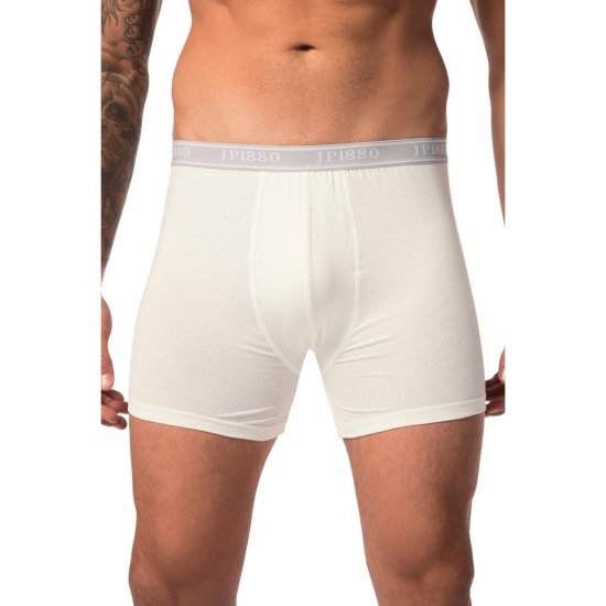 JP1880 Boxershorts Flexnamic OEKO-TEX Mid 2-Pack Grey/Off-White - Aluspesu ja ujumisriided - Aluspesu 2XL-8XL