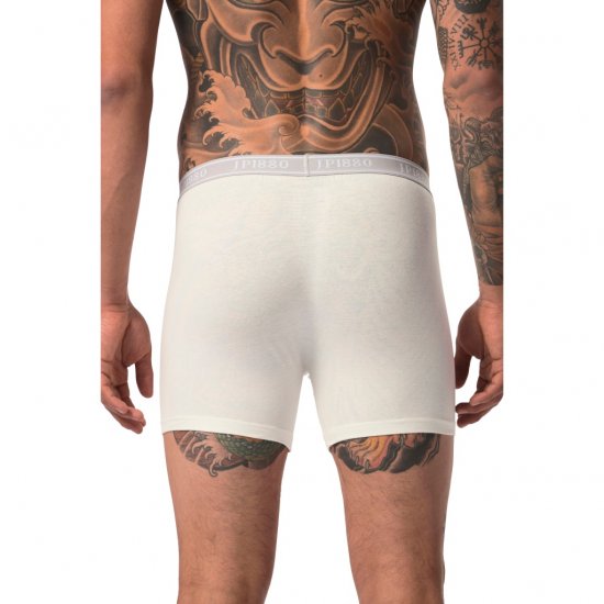 JP1880 Boxershorts Flexnamic OEKO-TEX Mid 2-Pack Grey/Off-White - Aluspesu ja ujumisriided - Aluspesu 2XL-8XL