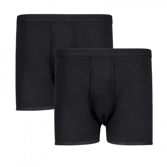 Adamo Royal Ribbed Boxershorts 2-Pack Black - Aluspesu ja ujumisriided - Aluspesu 2XL-8XL