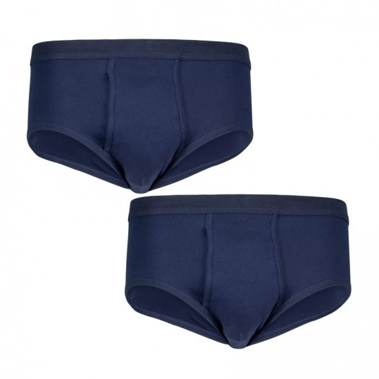 Adamo Royal Ribbed Briefs 2-Pack Navy - Aluspesu ja ujumisriided - Aluspesu 2XL-8XL