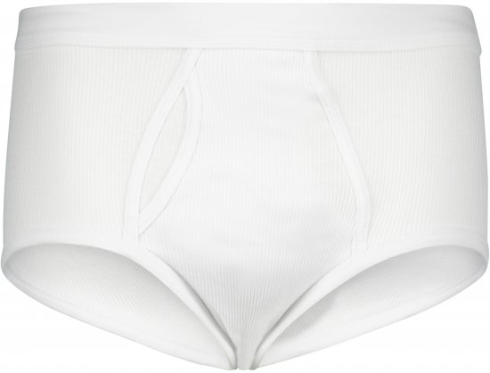 Adamo Prestige Briefs Double Ribbed White - Aluspesu ja ujumisriided - Aluspesu 2XL-8XL