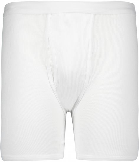 Adamo Prestige Boxershorts Double Ribbed White - Aluspesu ja ujumisriided - Aluspesu 2XL-8XL
