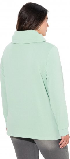 Ulla Popken Ribbon Detail Turtleneck Sweatshirt Mint Green - Sviitrid ja dressipluusid - 