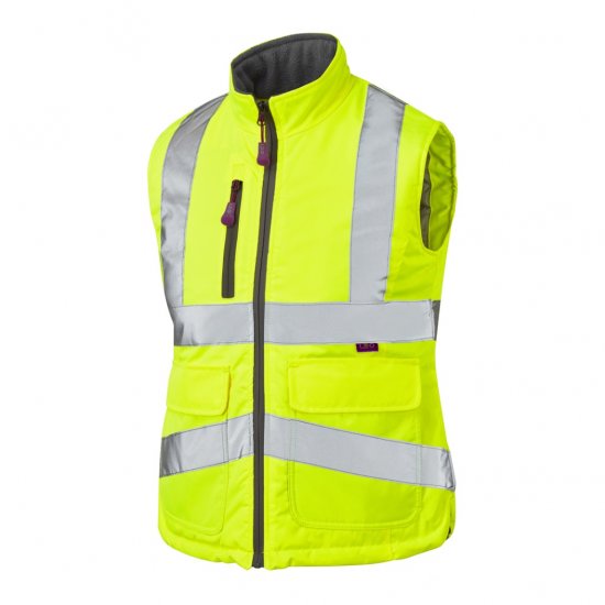 Leo Sandymere EcoViz Women's Bodywarmer Yellow - Tööriided - 