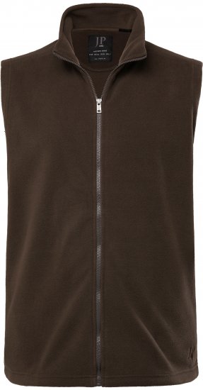 JP1880 Fleece Vest Stand-up Collar Brown - Jakid ja joped - Joped, suured suurused: 2XL – 12XL