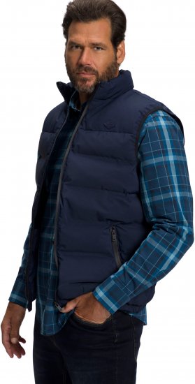 JP1880 Quilted Gilet Stand-up Collar Navy - Jakid ja joped - Joped, suured suurused: 2XL – 12XL