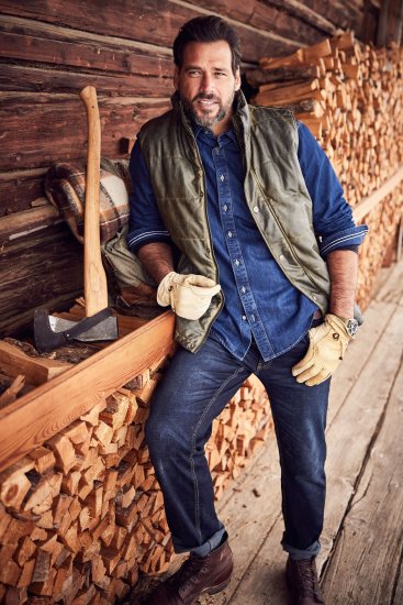 JP1880 Quilted Gilet Vintage Leather Green - Jakid ja joped - Joped, suured suurused: 2XL – 12XL