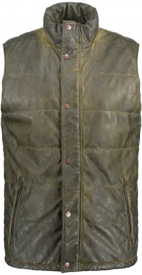 JP1880 Quilted Gilet Vintage Leather Green - Jakid ja joped - Joped, suured suurused: 2XL – 12XL