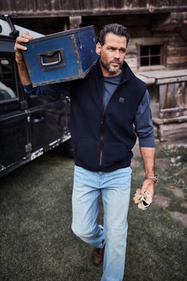 JP1880 Fleece Gilet Stomach Fit Navy - Jakid ja joped - Joped, suured suurused: 2XL – 12XL