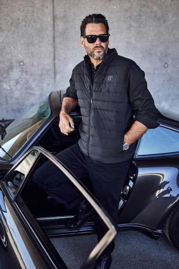 JP1880 Quilted Gilet Stand-Up Collar Black - Jakid ja joped - Joped, suured suurused: 2XL – 12XL