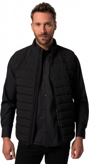 JP1880 Quilted Gilet Stand-Up Collar Black - Jakid ja joped - Joped, suured suurused: 2XL – 12XL