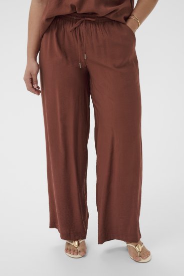 Kaffe Curve Emilia Wide Pants Henna Brown - Püksid - 