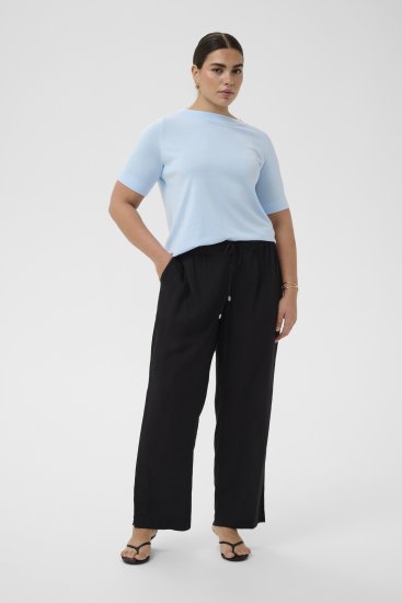 Kaffe Curve Mille Wide Pants Black Deep - Kangapüksid - 
