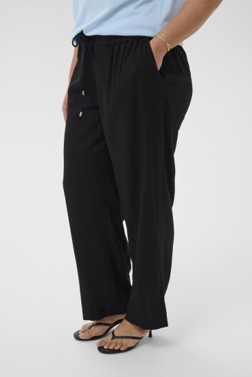 Kaffe Curve Mille Wide Pants Black Deep - Kangapüksid - 