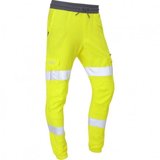 Leo Hawkridge Ecoviz High Performance 4X Stretch Trouser Hi-Vis Yellow - Tööriided - Suured tööriided