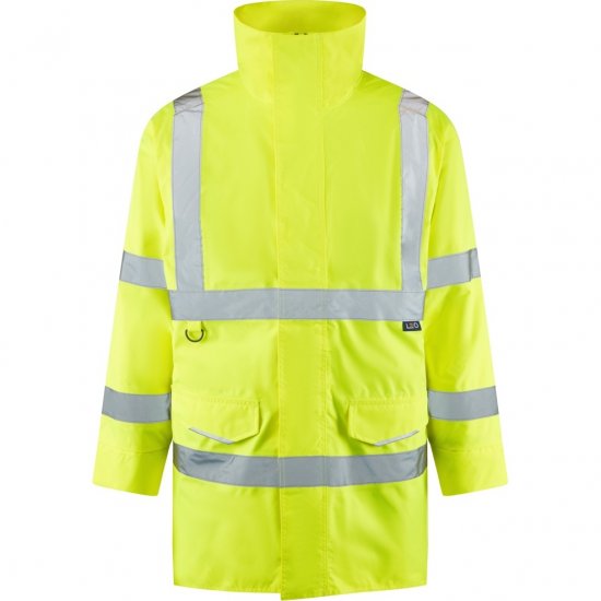Leo Tawstock EcoViz 4K Baffle Lined Anorak Hi-Vis Yellow - Tööriided - Suured tööriided
